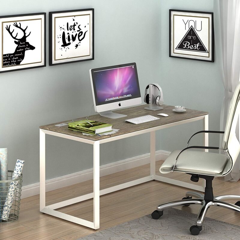 SHW L-Shaped Home Office Wood Corner Desk - Image 2