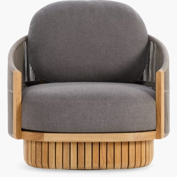 Round Base Soft Fabric Outdoor chair - Image 2