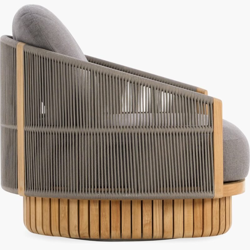 Round Base Soft Fabric Outdoor chair - Image 3