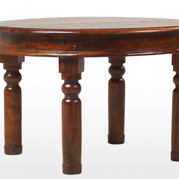 Sheesham Round Coffee Table in Dark brown