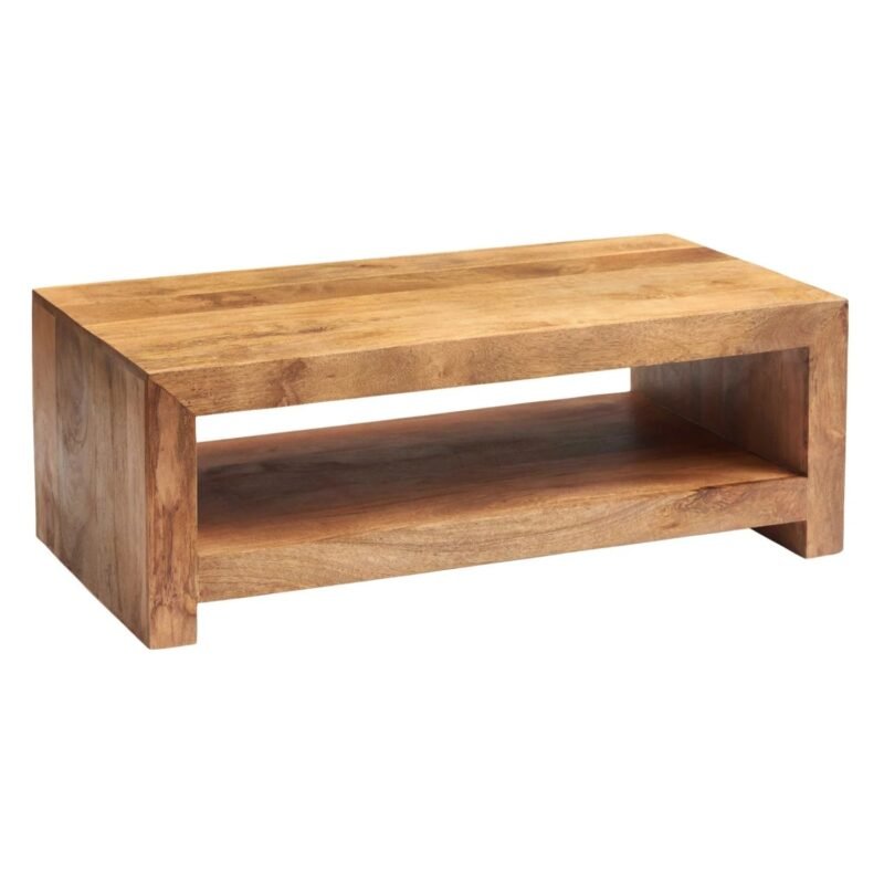 Wooden Coffee Table in Natural Finished