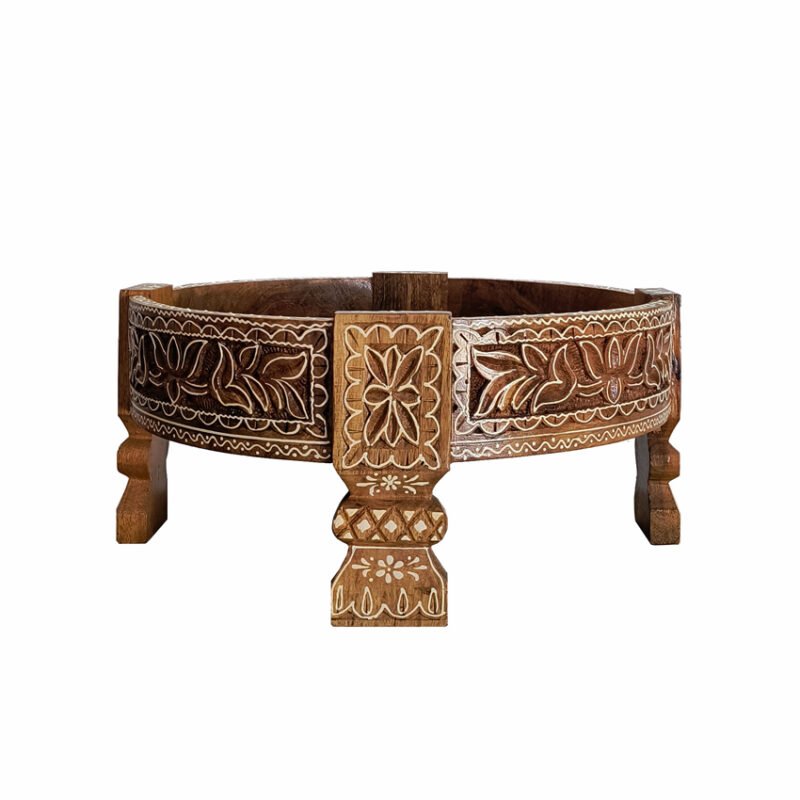 Handcrafted Wooden Chakki Table