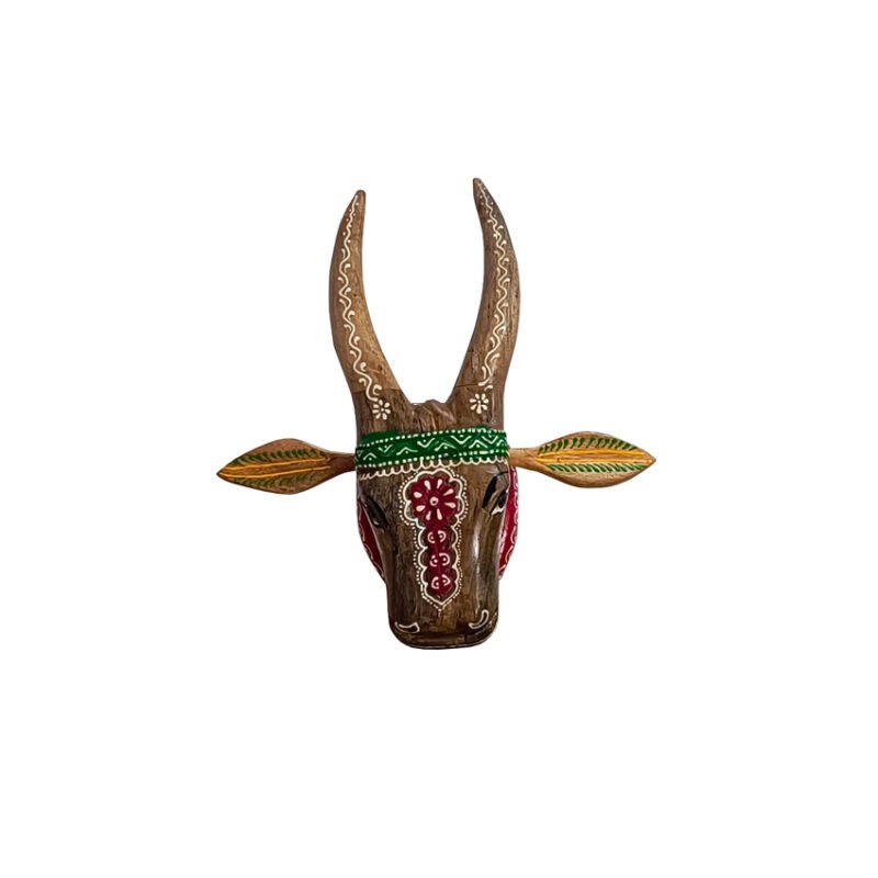 Wooden Handmade Cow Head