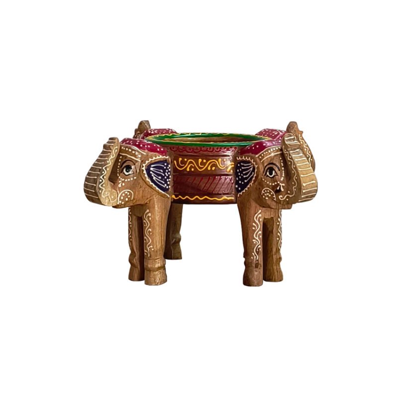 Artisan Hand-Painted Elephant