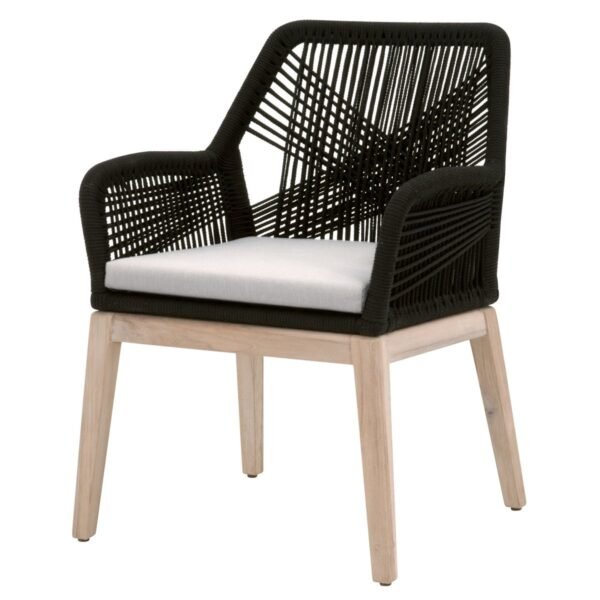 Armchair Without Cushion and Black Rope Support - Image 2
