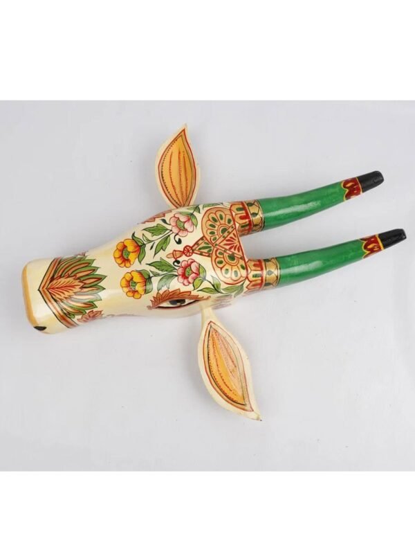 Wall Decor Multi Color Cow Sculpture - Image 2