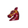 Hand-Painted Wooden Horse Head Sculpture