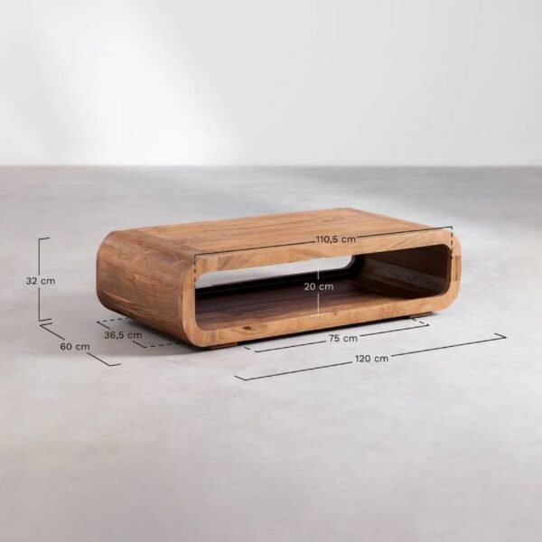 Acacia Wood Coffee Table Multi Purpose - Image 5