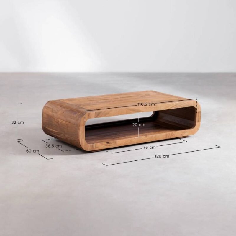 Acacia Wood Coffee Table Multi Purpose - Image 5
