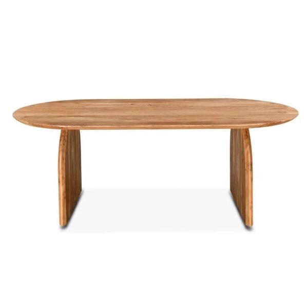 Elegant Acacia Solid Wood Dining Table for Dining Rooms - Image 2
