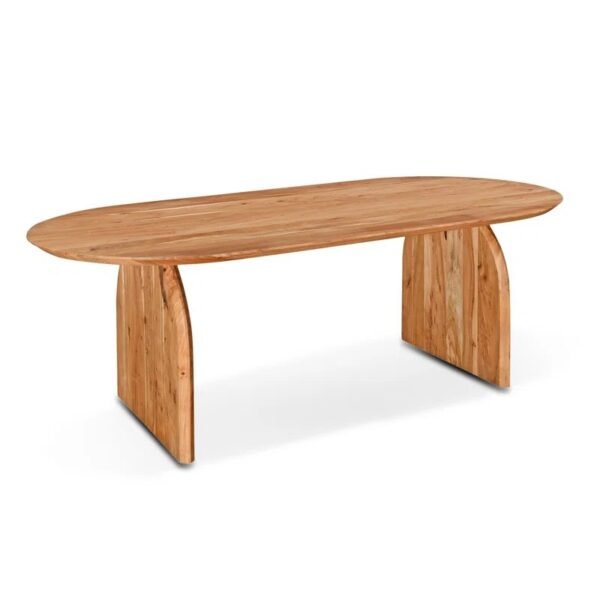 Elegant Acacia Solid Wood Dining Table for Dining Rooms
