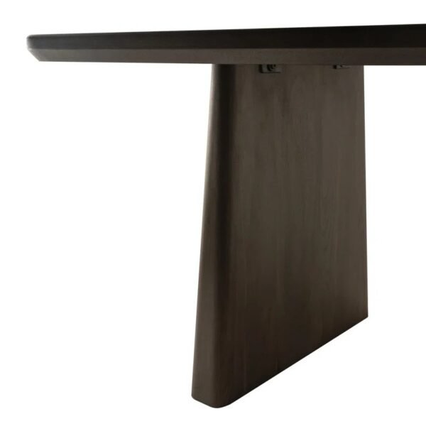 Dark Wooden Dining Table – Sleek, Solid & Contemporary Design for Elegant Dining Spaces - Image 3