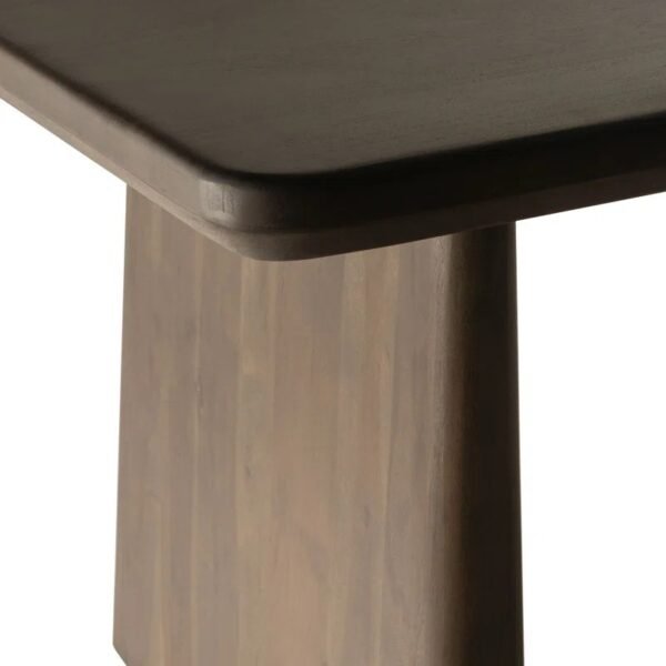 Dark Wooden Dining Table – Sleek, Solid & Contemporary Design for Elegant Dining Spaces - Image 4