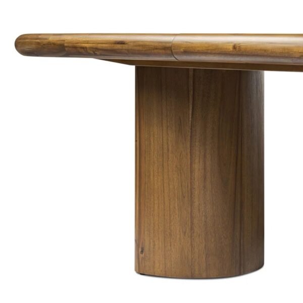 Solid Wood Oval Dining Table – Premium Handcrafted Furniture for Modern Interiors - Image 2