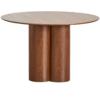 Stylish Modern Wooden Round Dining Table for Dining Room & Living Spaces