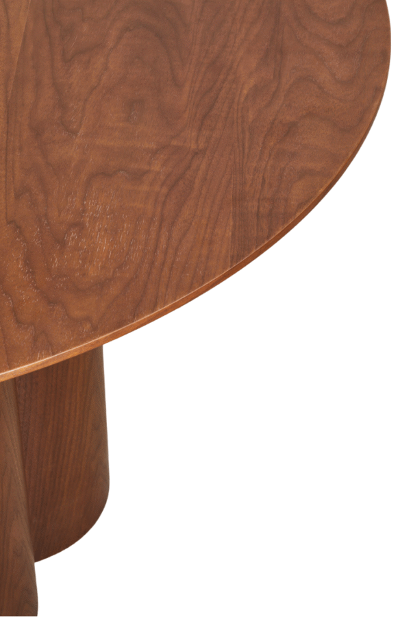 Stylish Modern Wooden Round Dining Table for Dining Room - Image 3