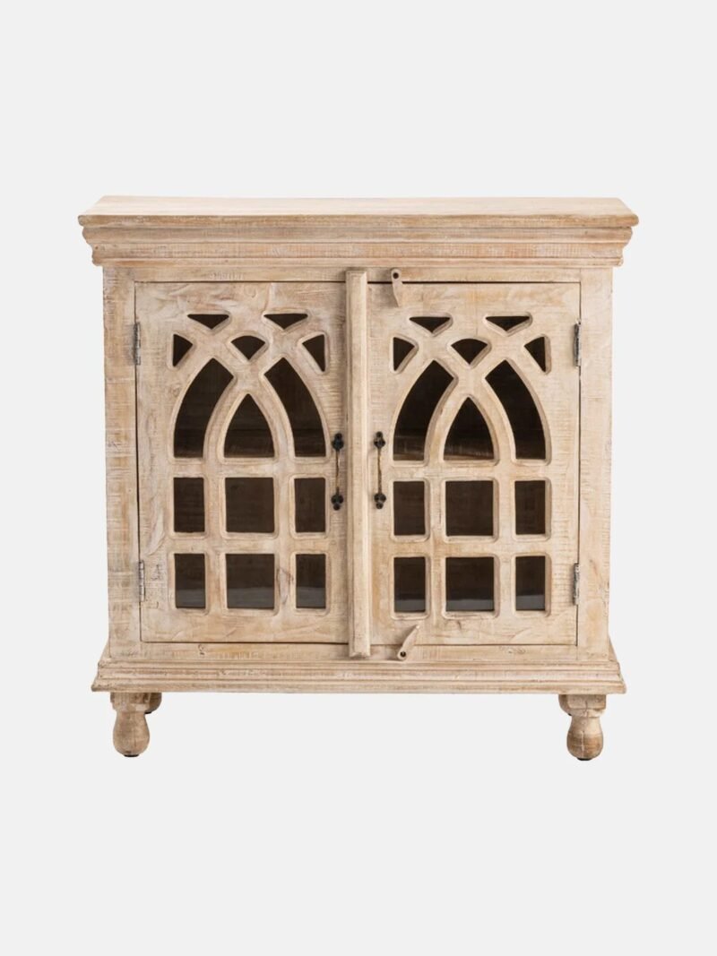 Stunning Rustic Wooden Cabinet – Handcrafted Vintage-Style Storage Furniture - Image 2