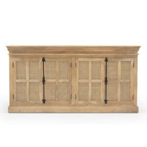 Cane Wooden Sideboard Stunning 2 Door Sideboard