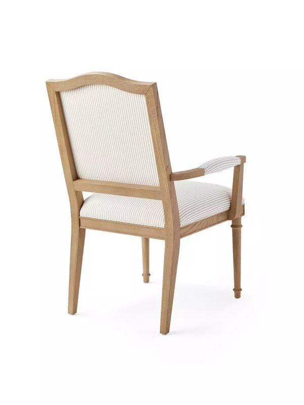 Elegant Wooden Dining Armchair with Padded Seat & Backrest | Classic Comfort - Image 3
