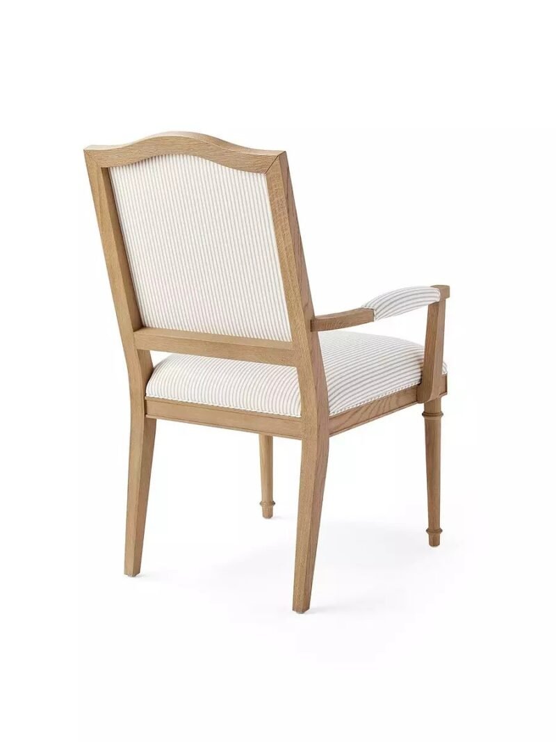 Elegant Wooden Dining Armchair with Padded Seat & Backrest | Classic Comfort - Image 3