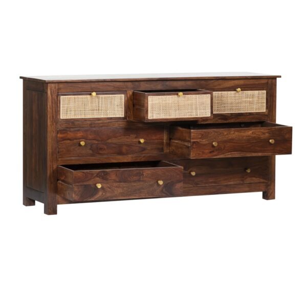 Ample Storage Wooden Sideboard with Drawers - Image 3
