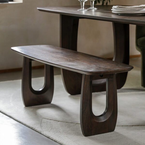 Modern Wooden Dining Bench Elegant & Contemporary Seating Solution - Image 4