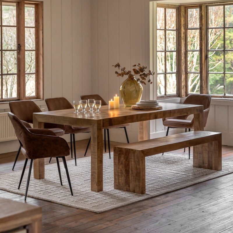 Solid Wood Dining Bench Handcrafted Elegance for Modern Dining Spaces - Image 5